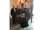 Bagpipe player organised by William Matthews funerals for eastern suburbs funeral