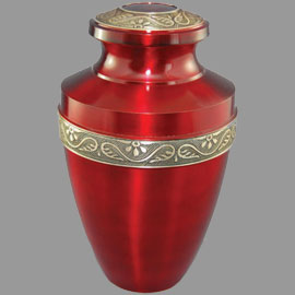 Brass cremation urns - aristocrat 10inch T8279A design