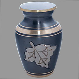 Brass cremation urns - autumn 2.5inch T8496K design