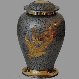 Brass cremation urns - Flying 10inch T9249A design