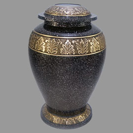 Brass cremation urns - Heirloom 10inch 1861A design