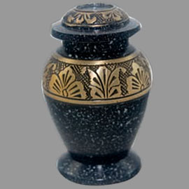 Brass cremation urns - Heirloom 3inch EP556K design