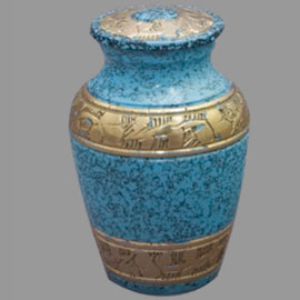 Brass cremation urns - pharoh 2.5inch T8062K design