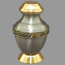 Brass cremation urns - sierra 3inch T8220K design