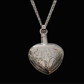 Cremation keepsake jewellery - Heart