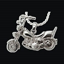 Cremation keepsake jewellery - motorbike